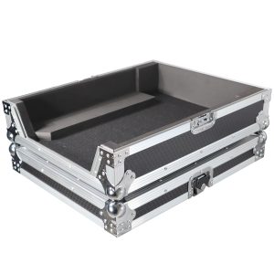 ATA Style Hard Travel Case for Pioneer DJM-V10 6 Channel DJ Mixer - Silver on Black - Image 10