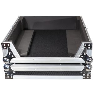 ATA Style Hard Travel Case for Pioneer DJM-V10 6 Channel DJ Mixer - Silver on Black - Image 11