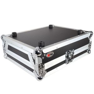 ATA Style Hard Travel Case for Pioneer DJM-V10 6 Channel DJ Mixer - Silver on Black - Image 16