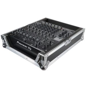 ATA Style Hard Travel Case for Pioneer DJM-V10 6 Channel DJ Mixer - Silver on Black - Image 6