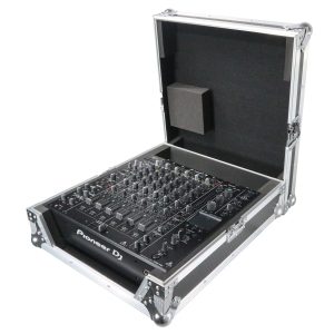 ATA Style Hard Travel Case for Pioneer DJM-V10 6 Channel DJ Mixer - Silver on Black - Image 7