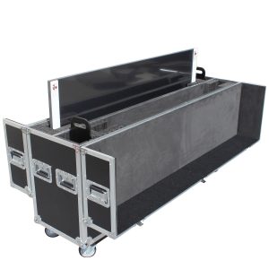 Universal Case for Flat Panel Monitor LED-LCD-Plasma TV Dual 55" to 70" Adjustable Flight Case W-4 Inch Casters - Image 3
