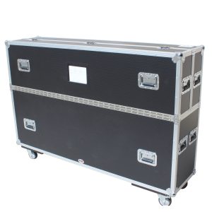 Universal Case for Flat Panel Monitor LED-LCD-Plasma TV Dual 55" to 70" Adjustable Flight Case W-4 Inch Casters - Image 12