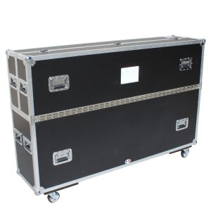 Universal Case for Flat Panel Monitor LED-LCD-Plasma TV Dual 55" to 70" Adjustable Flight Case W-4 Inch Casters - Image 11