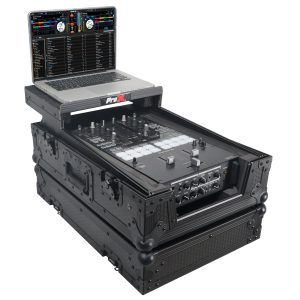 Fits Pioneer DJM S11 / Rane 70 / 72 MK2 w/ Laptop Shelf Black on Black - Image 2