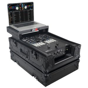 Fits Pioneer DJM S11 / Rane 70 / 72 MK2 w/ Laptop Shelf Black on Black - Image 3