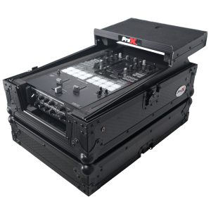 Fits Pioneer DJM S11 / Rane 70 / 72 MK2 w/ Laptop Shelf Black on Black - Image 5