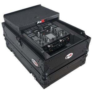 Fits Pioneer DJM S11 / Rane 70 / 72 MK2 w/ Laptop Shelf Black on Black - Image 6