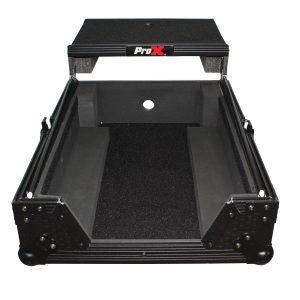 Mixer ATA Flight Hard Case for Large Format 12" Universal DJ Mixer with Laptop Shelf Black on Black - Image 2