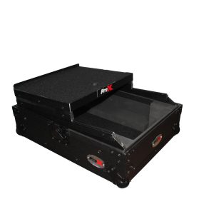Mixer ATA Flight Hard Case for Large Format 12" Universal DJ Mixer with Laptop Shelf Black on Black - Image 6