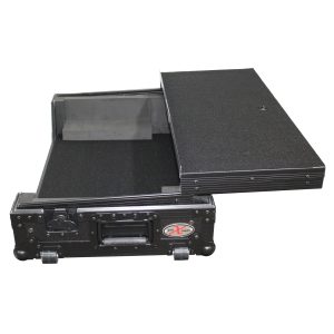 Flight Case for Denon MC3000 - MC2000 Digital Controller W-Laptop Shelf | Black on Black - Image 8
