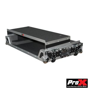 ProX Flight Case for Numark NS7iii or NS7ii Digital Controller W-Wheels & Laptop Shelf - Image 3