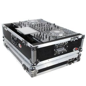 ATA Flight Case For Denon PRIME 4 DJ Controller with 2U Rack Space and Wheels - Image 5