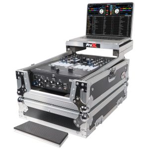 11" DJ Mixer Road Case W/Laptop Shelf for Rane 72 and Rane Seventy