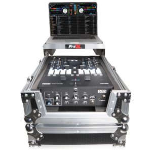 11" DJ Mixer Road Case W/Laptop Shelf for Rane 72 and Rane Seventy - Image 5