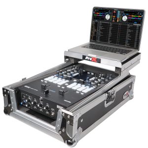 11" DJ Mixer Road Case W/Laptop Shelf for Rane 72 and Rane Seventy - Image 8