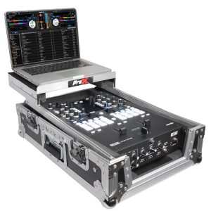 11" DJ Mixer Road Case W/Laptop Shelf for Rane 72 and Rane Seventy - Image 10
