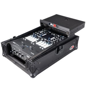 11" DJ Mixer Road Case W/Laptop Shelf for Rane 72 and Rane Seventy (Black on Black) - Image 8