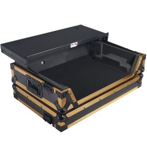ATA Flight Style Road Case for RANE ONE DJ Controller with Laptop Shelf in Limited Edition Gold - Image 7