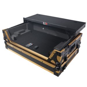 ATA Flight Style Road Case for RANE ONE DJ Controller with Laptop Shelf in Limited Edition Gold - Image 8