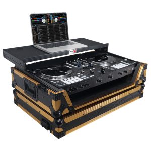 ATA Flight Style Road Case for RANE ONE DJ Controller with Laptop Shelf in Limited Edition Gold - Image 3