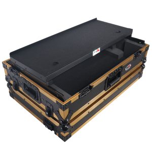 ATA Flight Style Road Case for RANE ONE DJ Controller with Laptop Shelf in Limited Edition Gold - Image 9