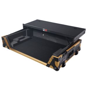 ATA Flight Style Road Case for RANE ONE DJ Controller with Laptop Shelf in Limited Edition Gold - Image 10