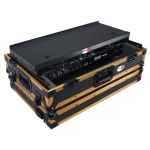 ATA Flight Style Road Case for RANE ONE DJ Controller with Laptop Shelf in Limited Edition Gold - Image 5