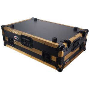 ATA Flight Style Road Case for RANE ONE DJ Controller with Laptop Shelf in Limited Edition Gold - Image 13