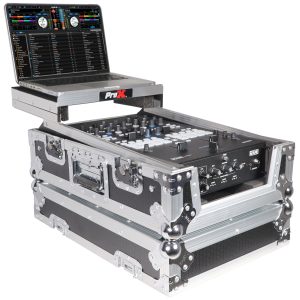 11" DJ Mixer Road Case W/Laptop Shelf for Rane 72 and Rane Seventy - Image 4