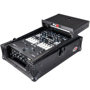 11" DJ Mixer Road Case W/Laptop Shelf for Rane 72 and Rane Seventy (Black on Black) - Image 9
