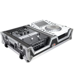 Single CD Player & 12" Mixer Case W/Low Profile Wheels and Retractable Handle - Image 6