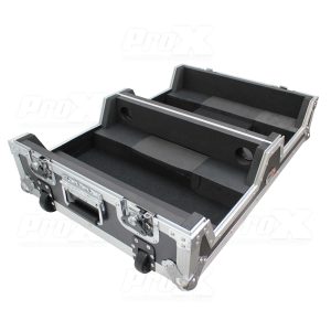 Single CD Player & 12" Mixer Case W/Low Profile Wheels and Retractable Handle - Image 12