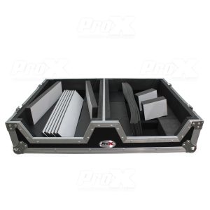 Single CD Player & 12" Mixer Case W/Low Profile Wheels and Retractable Handle - Image 13