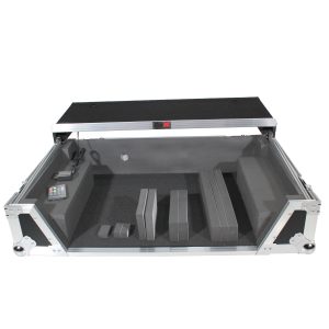 ProX Flight Case for Pioneer DDJ-1000 / SRT, DDJ-FLX6, and DDJ-SX3. Incl. 2U Rack Space Sliding Laptop Shelf Wheels LED Kit - Image 14