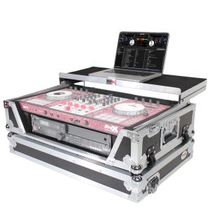 ProX Flight Case for Pioneer DDJ-1000 / SRT, DDJ-FLX6, and DDJ-SX3. Incl. 2U Rack Space Sliding Laptop Shelf Wheels LED Kit - Image 7