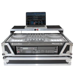 ProX Flight Case for Pioneer DDJ-1000 / SRT, DDJ-FLX6, and DDJ-SX3. Incl. 2U Rack Space Sliding Laptop Shelf Wheels LED Kit - Image 2