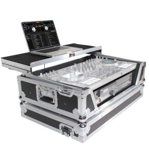ProX Flight Case for Pioneer DDJ-1000 / SRT, DDJ-FLX6, and DDJ-SX3. Incl. 2U Rack Space Sliding Laptop Shelf Wheels LED Kit - Image 9