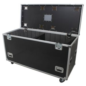 TruckPaX Heavy-Duty Truck Pack Utility Flight Case W-Divider and Tray Kit | W-4" Casters | 1/2 Inch Plywood | 24"X60"X36" - Image 4