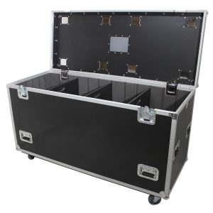 TruckPaX Heavy-Duty Truck Pack Utility Flight Case W-Divider and Tray Kit | W-4" Casters | 1/2 Inch Plywood | 24"X60"X36" - Image 5
