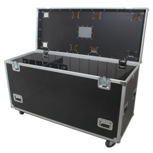 TruckPaX Heavy-Duty Truck Pack Utility Flight Case W-Divider and Tray Kit | W-4" Casters | 1/2 Inch Plywood | 24"X60"X36" - Image 6