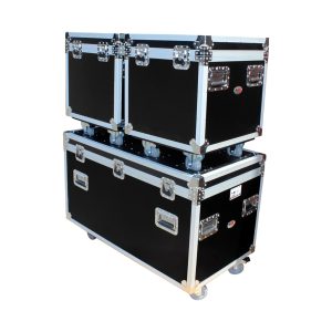 3 Case Package - Utility Storage ATA Style Road Cases 1 Large and 2 Half Size - Image 16
