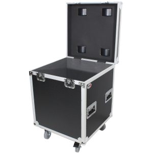 Half Trunk Utility Flight Case with Casters 22.5" x 22.5" x 25.00" - 6.25 Cu.Ft.