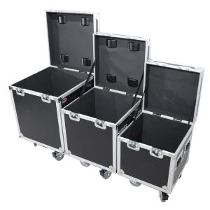 3 Case Package - Utility Storage ATA Style Road Cases 1 Large Size & 1 Medium Size 1 Small Size with wheels - Image 2