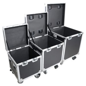 3 Case Package - Utility Storage ATA Style Road Cases 1 Large Size & 1 Medium Size 1 Small Size with wheels - Image 3