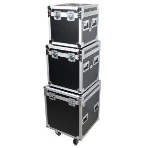 3 Case Package - Utility Storage ATA Style Road Cases 1 Large Size & 1 Medium Size 1 Small Size with wheels - Image 8