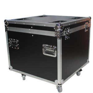 Heavy Duty Utility Trunk Case W-Caster Cups 4 4" Casters 29.5" x 29.5" x 29" - 8.75 Cu.Ft. - Image 2