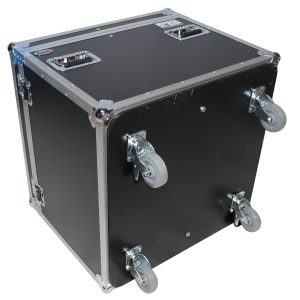 Heavy Duty Utility Trunk Case W-Caster Cups 4 4" Casters 29.5" x 29.5" x 29" - 8.75 Cu.Ft. - Image 4