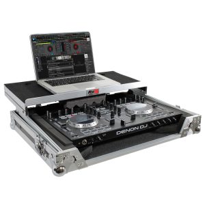 Universal Flight Case for Small to Medium Size DJ Controllers 20" W x 13" D and Sliding Laptop Shelf - Image 3