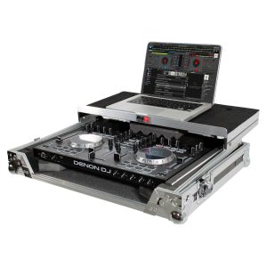 Universal Flight Case for Small to Medium Size DJ Controllers 20" W x 13" D and Sliding Laptop Shelf - Image 4